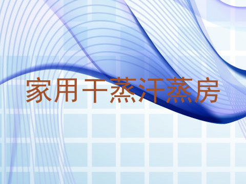 家用干蒸汗蒸房