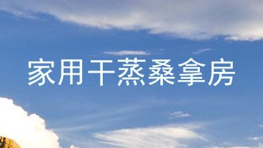 家用干蒸桑拿房