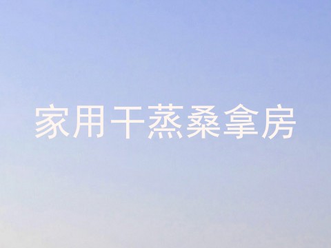 家用干蒸桑拿房