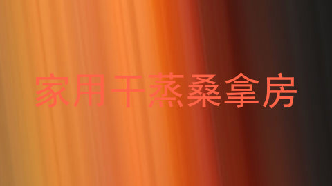 家用干蒸桑拿房