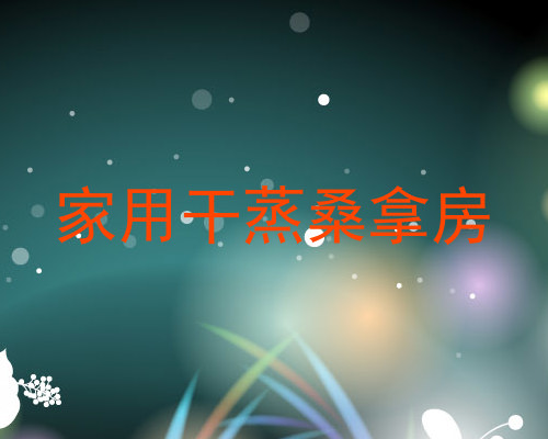 家用干蒸桑拿房
