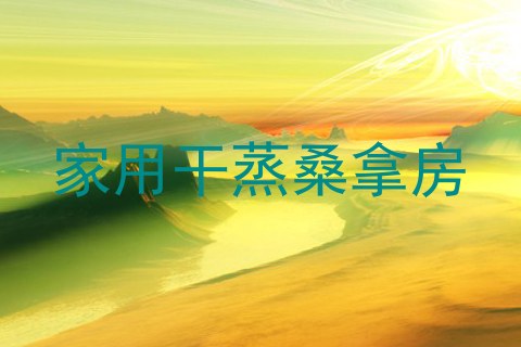家用干蒸桑拿房