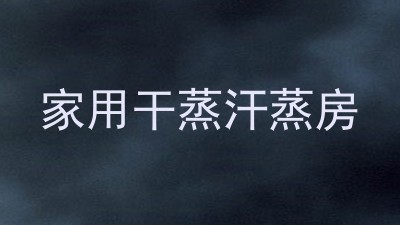 家用干蒸汗蒸房