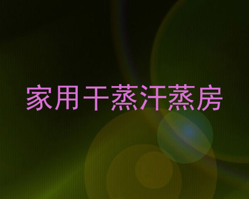 家用干蒸汗蒸房