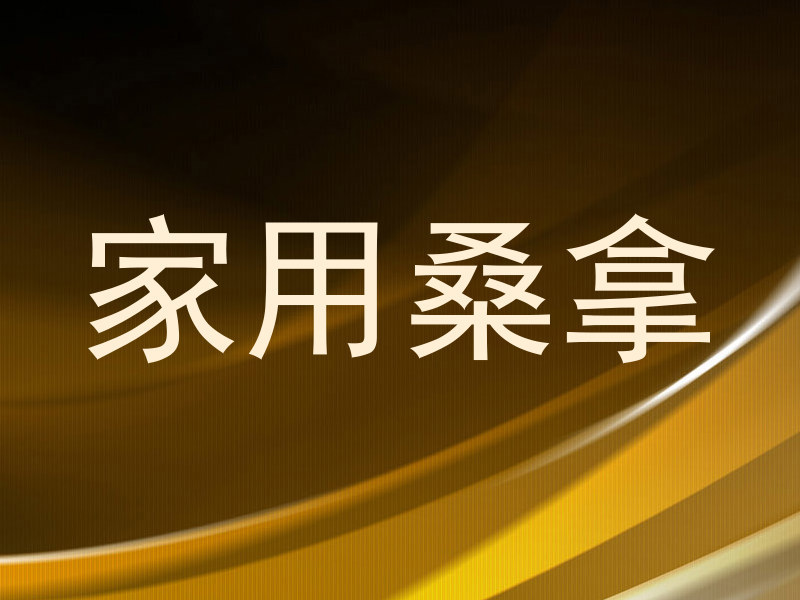 家用桑拿