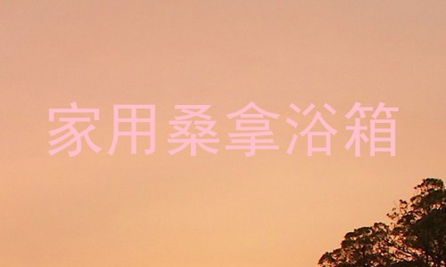 家用桑拿浴箱