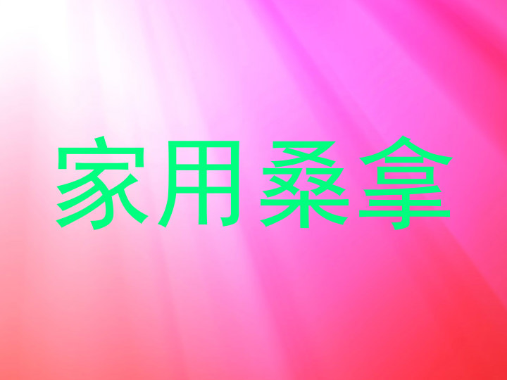 家用桑拿