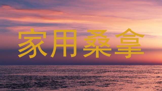 家用桑拿
