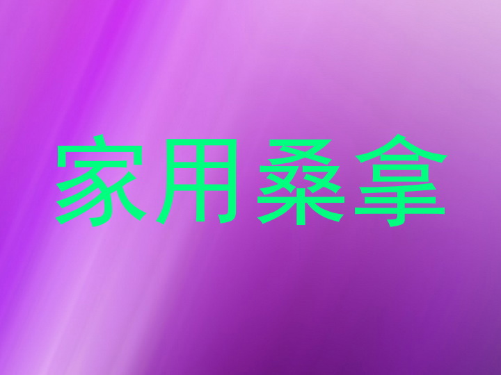 家用桑拿