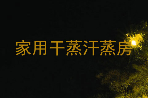 家用干蒸汗蒸房