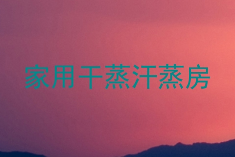 家用干蒸汗蒸房
