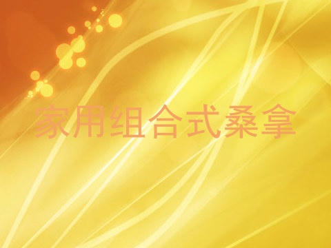 家用组合式桑拿