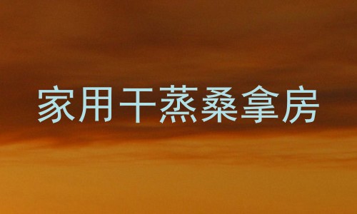 家用干蒸桑拿房