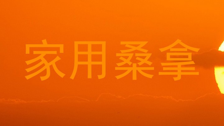 家用桑拿