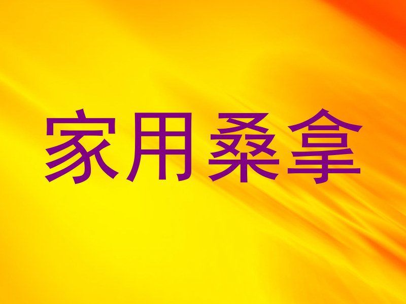 家用桑拿