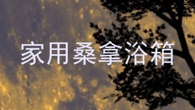 家用桑拿浴箱