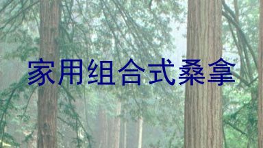 家用组合式桑拿