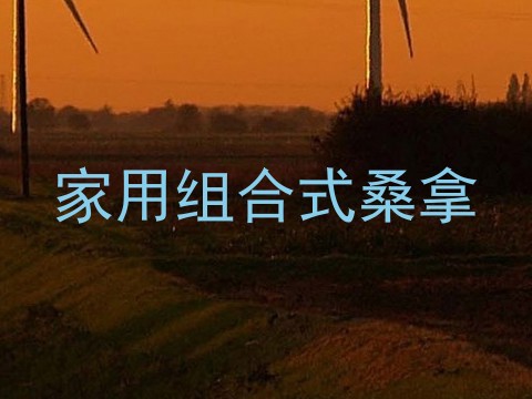 家用组合式桑拿