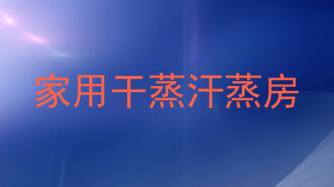 家用干蒸汗蒸房