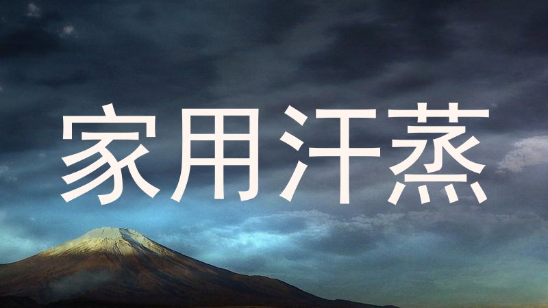 家用汗蒸