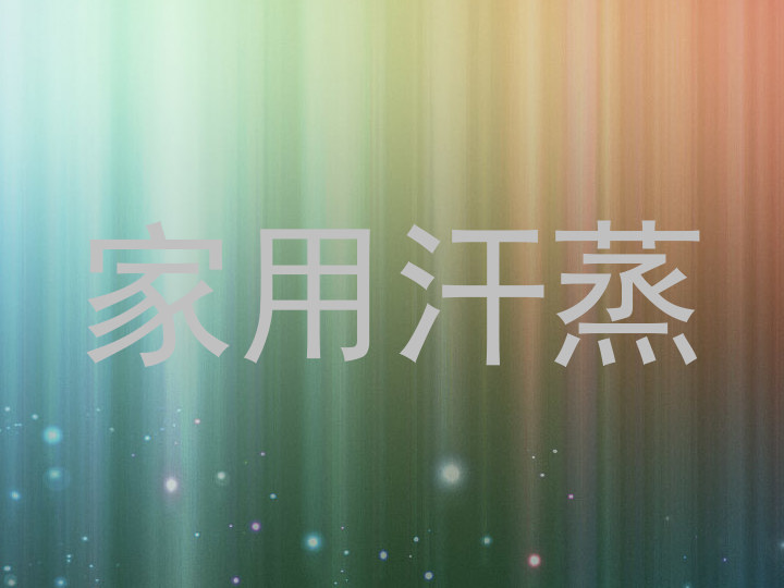 家用汗蒸