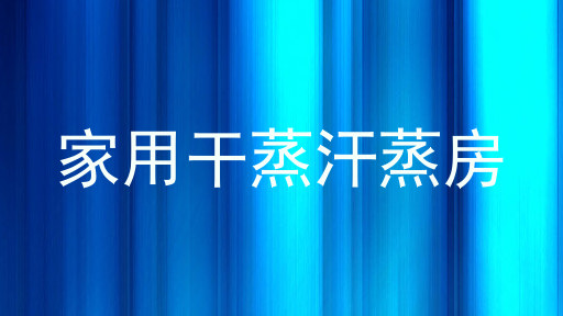 家用干蒸汗蒸房