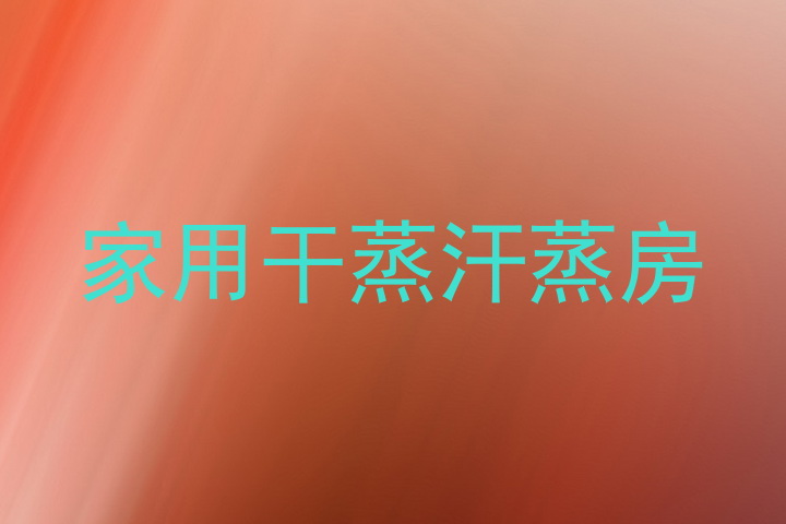 家用干蒸汗蒸房