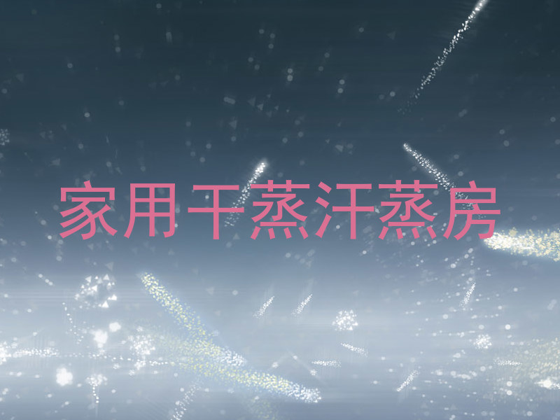家用干蒸汗蒸房