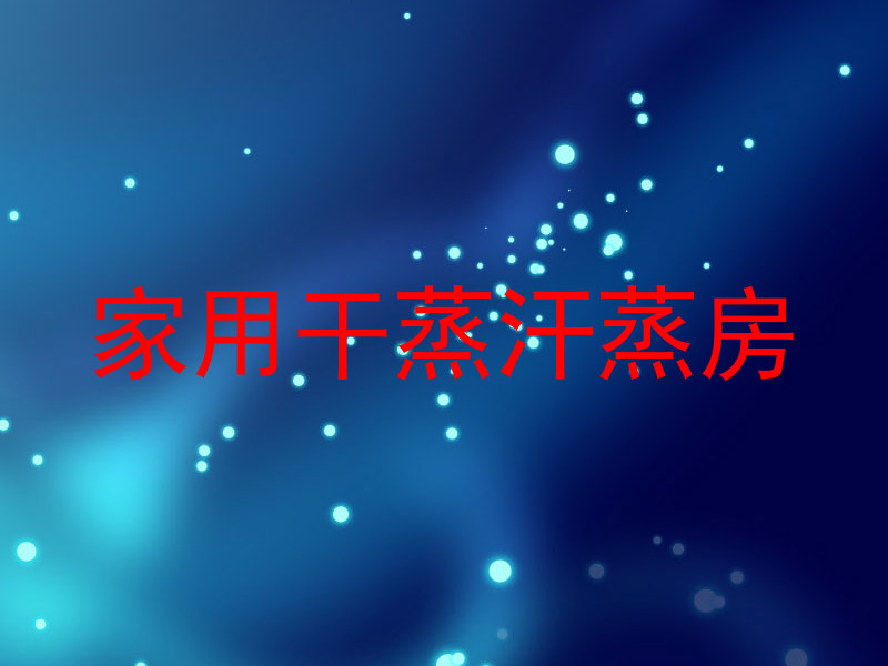 家用干蒸汗蒸房