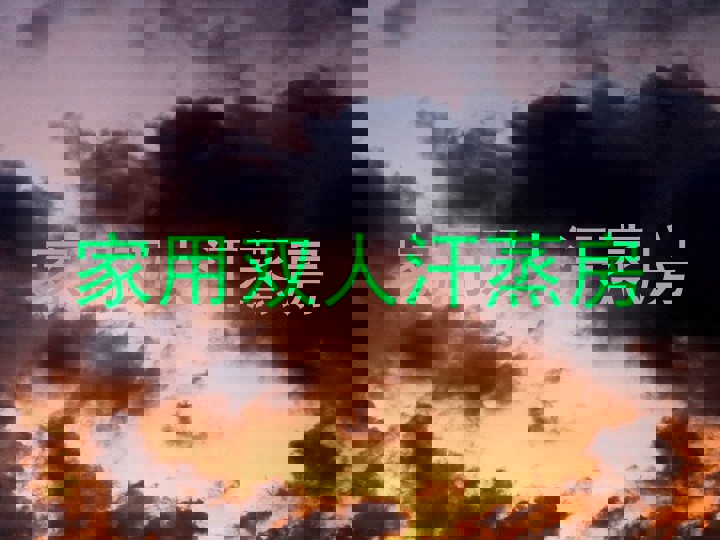 家用双人汗蒸房