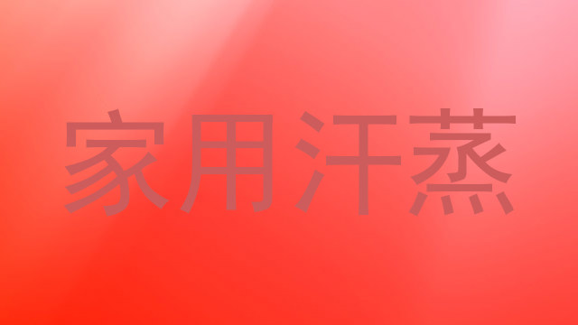 家用汗蒸