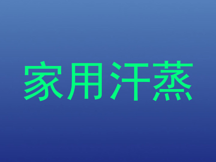 家用汗蒸