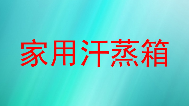 家用汗蒸箱