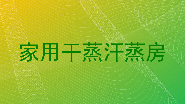 家用干蒸汗蒸房