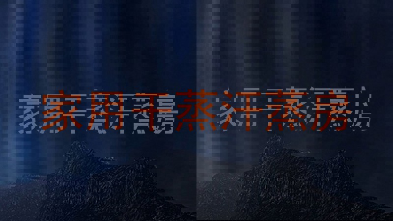 家用干蒸汗蒸房