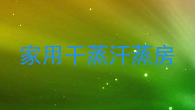 家用干蒸汗蒸房