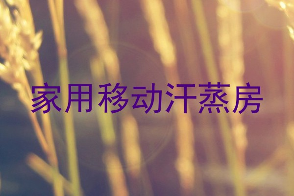 家用移动汗蒸房