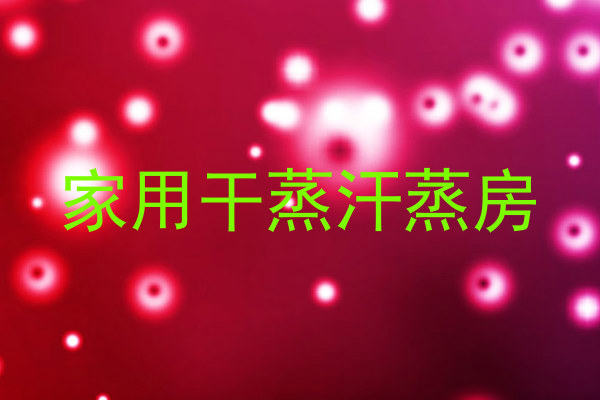 家用干蒸汗蒸房