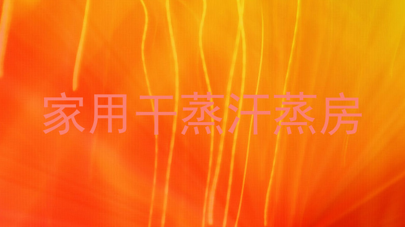 家用干蒸汗蒸房