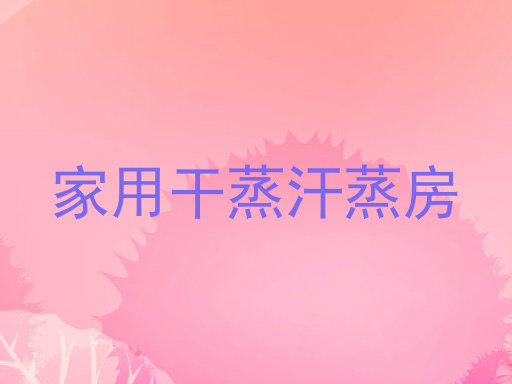 家用干蒸汗蒸房