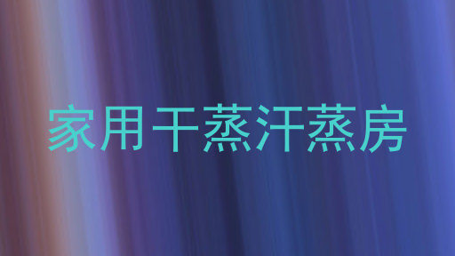 家用干蒸汗蒸房