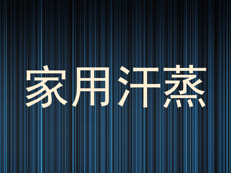 家用汗蒸