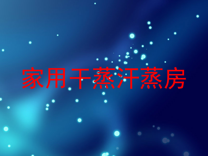 家用干蒸汗蒸房