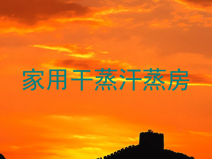 家用干蒸汗蒸房