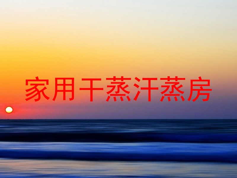 家用干蒸汗蒸房