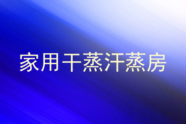 家用干蒸汗蒸房