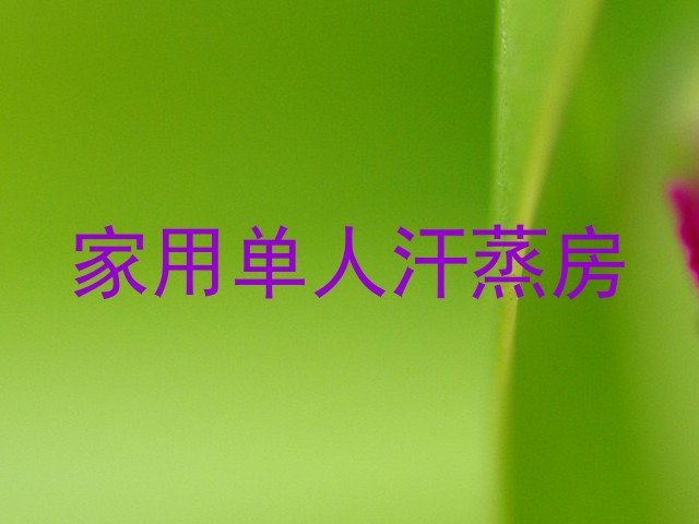家用单人汗蒸房
