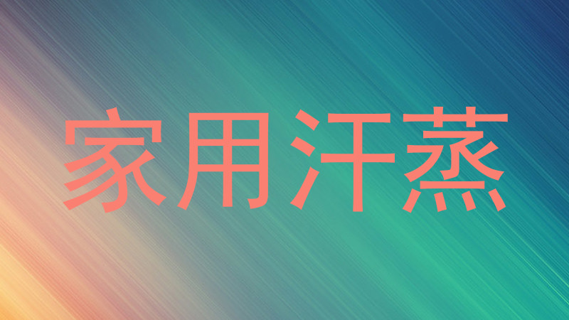 家用汗蒸