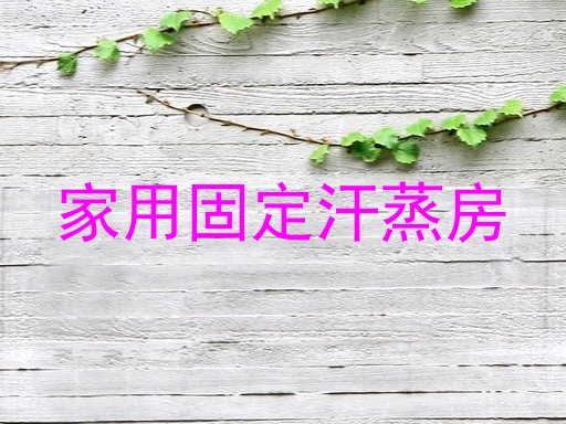 家用固定汗蒸房