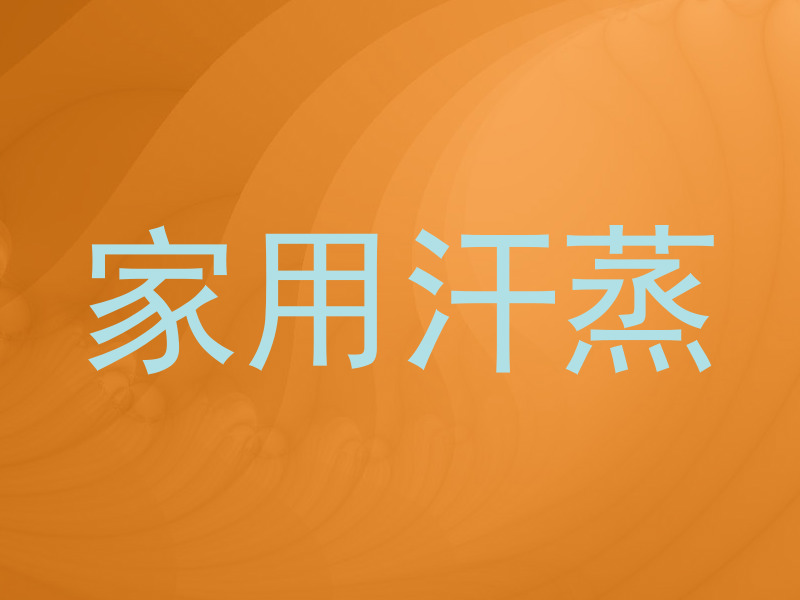 家用汗蒸